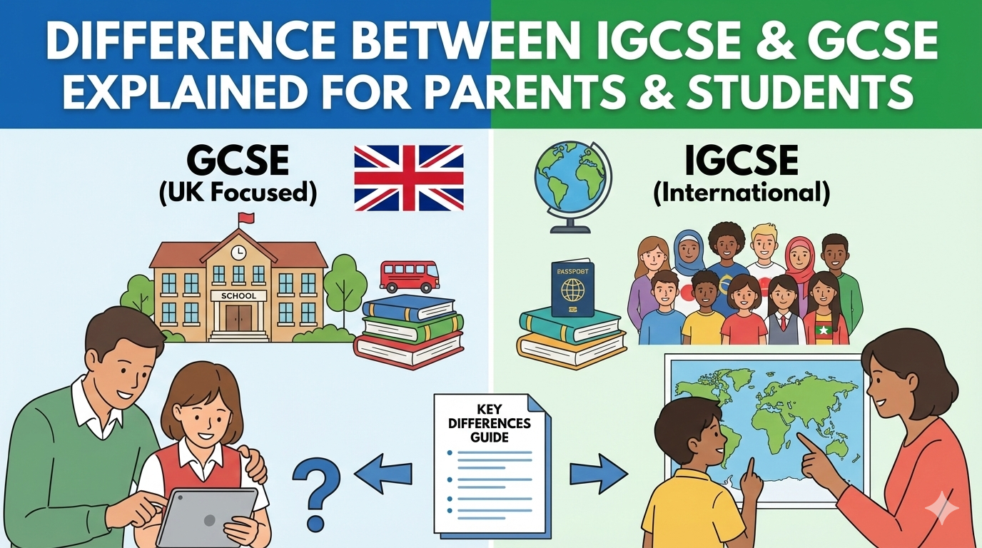 Difference Between IGCSE and GCSE Explained for Parents and Students
